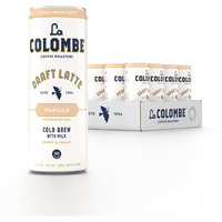 La Colombe Coffee, Vanilla Draft Latte, 11 Fl Oz Cans (Pack Of 12), Coffeehouse Quality Cold Brew, Specialty Grade Coffee Beans, Ready-To-Drink On-The-Go