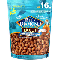 Blue Diamond Almonds Salt N' Vinegar Flavored Snack Nuts, 16 Oz Resealable Bag (Pack Of 1)