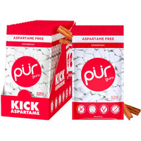 Pur Gum | Aspartame Free Chewing Gum | 100% Xylitol | Natural Cinnamon Flavored Gum, 55 Pieces (Pack Of 12)