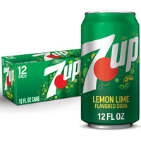 7Up Lemon Lime Soda, Naturally Flavored And Caffeine Free, 12 Fl Oz (Pack Of 12)