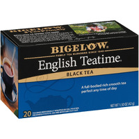 Bigelow Tea English Teatime Black Tea, Caffeinated Tea, 20 Count Box (Pack Of 6), 120 Total Tea Bags