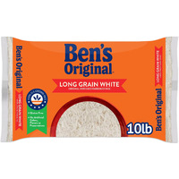 Ben's Original Enriched Long Grain White Rice, Parboiled Rice, 10 Lb Bag