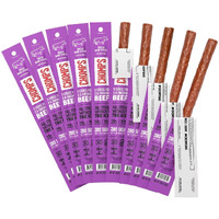 Chomps Grass-Fed And Finished Taco Beef Jerky Snack Sticks 10-Pack - Keto, Paleo, Whole30, 10G Lean Meat Protein, Gluten-Free, Zero Sugar Food, Non-Gmo