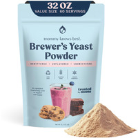 Mommy Knows Best Brewers Yeast Powder For Lactation Brewer's Yeast For Breastfeeding Mothers - Mild Nutty Flavored Unsweetened And Debittered - 2 Lb
