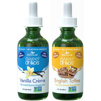 Sweetleaf Sweet Drops Stevia Liquid Sweetener, Variety 2-Pack - Vanilla Crme And English Toffee, 2 Oz Ea