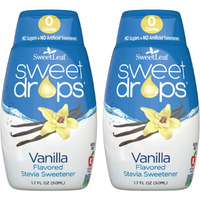 Sweetleaf Sweet Drops Vanilla Stevia Liquid Sweetener - Flavor Foods, Keto Coffee With Sugar Free, 0 Calorie, Non-Glycemic Response Sweetleaf Stevia Drops, 1.7 Fl Oz Ea (Pack Of 2)