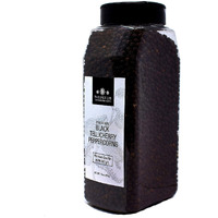 The Spice Lab - Black Tellicherry Peppercorns For Grinder Packed In The Usa - Steam Sterilized Kosher Non-Gmo All Natural Black Pepper 5015 (18 Ounce Tub)