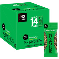 Wonderful Pistachios No Shells, Jalapeo Lime Nuts, 0.75 Ounce Bags (Pack Of 14), Protein Snacks, Gluten Free, On-The-Go, Individually Wrapped Healthy Snack