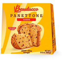 Bauducco Classic Panettone - Moist & Fresh Holiday Cake - Traditional Italian Recipe With Candied Fruit & Raisins 24.0Oz (Pack Of 1)