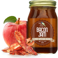 Green Jay Gourmet Bacon Jam - Classic Spread For Burgers, Sandwiches, Toast, Charcuterie - Sweet & Savory Flavoring For Meat Cuts, Poultry, Dressing - Zero Trans Fat, No Msg, Gluten-Free - 20 Ounces