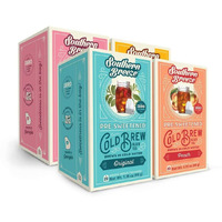 Southern Breeze Cold Brew Sweet Tea Variety Pack Iced Tea With Black Tea And Zero Carbs Zero Sugar, 20 Individually Wrapped Tea Bags, Pack Of 4 Original, Raspberry, Peach, And Half & Half