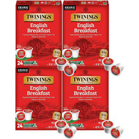 Twinings English Breakfast Tea K-Cup Pods For Keurig, Caffeinated, Smooth, Flavourful, Robust Black Tea, 24 Count (Pack Of 4)