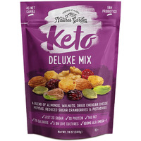 Natures Garden Keto Deluxe Mix - Probiotic Cheese Balls, Crunchy Keto Snack, Unsalted Mixed Nuts, Deluxe Mixed Nuts, Keto Snack Mix, All Natural, Heart Healthy Nuts - 24 Oz Bag (Pack Of 1)