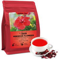 Fullchea- Hibiscus Flowers, 4Oz/114G, Cut & Sifted - Dried Hibiscus Tea Loose Leaf - Flor De Jamaica - Non-Gmo - Caffeine-Free - Support Digestion