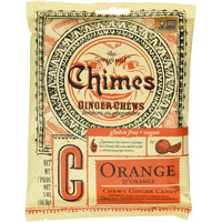Chimes Ginger Chews, Orange, 5 Oz