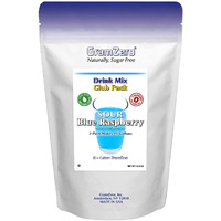 Gramzero Sour Blue Raspberry Zero Calorie Sugar Free Drink Mix, Great For Nutrition Club Loaded Tea, Stevia Sweetened