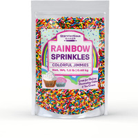 Unpretentious Rainbow Baking Sprinkles (1.5 Lb) Bulk Quantity For High-Volume, Dessert Topper, Baking