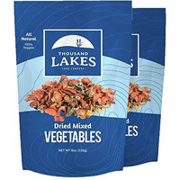Thousand Lakes Dried Mixed Vegetables Select Soup Blend - 2-Pack 8 Ounces (1 Pound Total) | 100% Veggies | No Added Salt