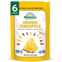 Natierra Organic Freeze-Dried Pineapple | Usda Organic, Non-Gmo & Vegan| 1.5 Ounce (Pack Of 6)
