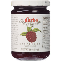 D'Arbo All Natural Fruit Spread, Raspberry, 16 Ounce