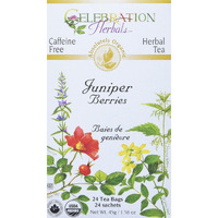 Celebration Herbals Juniper Berries Tea Organic 24 Bag, 0.02 Pound