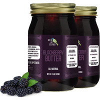 Green Jay Gourmet Blackberry Butter - All-Natural, Gluten-Free Fruit Spread - Blackberry Spread W/ Fresh Blackberries - Gourmet Fruit Butter - No Corn Syrup, Preservatives Or Trans-Fats - 2 X 19 Ounce