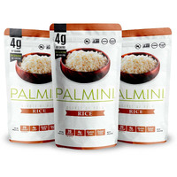 Palmini Rice | Low-Carb Rice, Low-Calorie Hearts Of Palm Rice | Keto Rice, Gluten Free, Vegan, Non-Gmo, Healthy Rice | As Seen On Shark Tank | (12 Ounces Pouches - Pack Of 3)