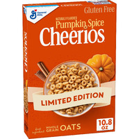 Pumpkin Spice Cheerios, Gluten Free Breakfast Cereal, 10.8 Oz