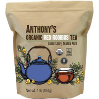 Anthony's Organic Red Rooibos Loose Leaf Tea, 1 Lb, Gluten Free, Non Gmo, Non Irradiated, Keto Friendly