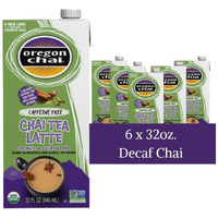 Oregon Chai Caffeine Free Chai Concentrate, 32 Fluid Ounce (Pack Of 6)