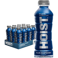Hoist Premium Military Hydration Electrolyte Drink, Powerful Iv-Level Hydration, Clinically Proven Performance Drink, Blue Raspberry, 16 Fl Oz (Pack Of 12)