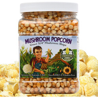 Mushroom Popcorn Kernels By Princeton Popcorn - Farmer Direct, Non-Gmo, Gluten Free, Unpopped, Ball Shaped, Old Fashion Popcorn Pops Extra Large Popcorn Kernels, Mushroom Popcorn Kernels For Popping For Air Popper & Stovetop 32Oz