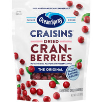 Ocean Spray Craisins, Dried Cranberries, Original, 12 Ounce Resealablepouch