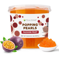 Tea Zone 7 Lb Passion Fruit Popping Pearls