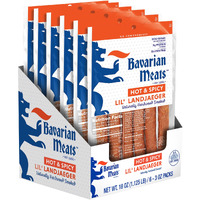 Bavarian Meats Hot & Spicy Lil' Landjaeger German Style Smoked Sausage Snack Sticks, 3 Ounce (Pack Of 6)