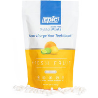Epic Xylitol Mints - Sugar Free & Aspartame Free Mints Sweetened W/Xylitol For Dry Mouth & Gum Health (1000 Count (Pack Of 1), Fresh Fruit)