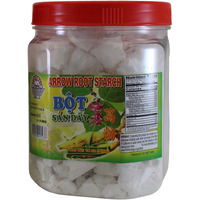 Quang Tri Arrowroot Bot San Day Asian Thickener. Snack Sized Chunks Of Crunchy Arrow Root Starch, 14 Oz Jar.