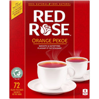 Red Rose Orange Pekoe Tea Bags 72Ct, (Imported From Canada)