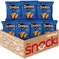 Doritos Flavored Tortilla Chips, Cool Ranch, 1 Ounce (Pack Of 104)