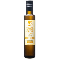 White Lemon Balsamic Vinegar - Gourmet Barrel Aged Infused Balsamic Vinegar - Great For Dressing Dipping Glazing - No Artificial Flavors Or Added Sugar - Made In Texas (8.5 Oz)