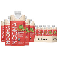 Nooma - Hydrating Sports Drink - Electrolyte Drink With Organic Coconut Water - Organic & No Added Sugars - Rapid Hydration - 30 Calories & 505Mg Electrolytes - Watermelon Lime - 12 Pack (16.9Oz Each)