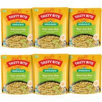 Tasty Bite Organic Thai Lime Rice, 8.8 Ounce, Pack Of 6, Ready To Eat, Microwavable, Vegan, Gluten-Free