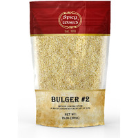Spicy World Bulgur Cracked Wheat Medium Coarse #2, 2 Lb Bag (32Oz) | Excellent Usa Grown Bulgar Wheat For Tabouleh | 100% Natural & Pure | Great For Vegan Recipes