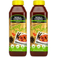 World Harbors Maui Sweet And Sour Sauce - Hawaii Style Perfect For Dipping, Dumplings, Chicken Nuggets, Various Meats Including Beef, Pork, Seafood & Vegetable Made In Usa 16-Fl Oz Bottles (Pack Of 2)