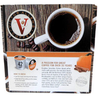 Victor Allen's Coffee Pumpkin Spice Flavored, Medium Roast, 42 Count, Single Serve Coffee Pods For Keurig K-Cup Brewers