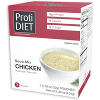 Protidiet Soup Nutritional Supplement 7 Pouches (5.4 Oz) | Low Calorie Instant Soup With High Protein & Delicious Soup Mix (Chicken)