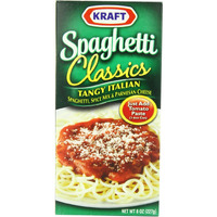 Kraft Spaghetti Classics, Tangy Italian Spaghetti Spice Mix & Parmesan Cheese, 8-Ounce Boxes (Pack Of 24)