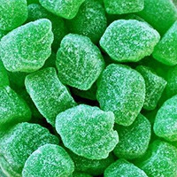 Smarty Stop Green Jelly Spearmint Leaves Slices Candy (5 Lb)