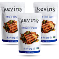 Kevin's Natural Foods Lemon Herb Sauce - Paleo Simmer Sauce - Stir-Fry Sauce, Gluten Free, No Preservatives, Non-Gmo - 3 Pack (Lemon Herb)