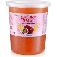 Brexonic Popping Boba Pearls Bursting Tea Balls Drink & Dessert Topping Strawberry Mango Blueberry Passion Fruit Flavored Bubble Tea Pearls (Passion Fruit, 2 Lb Pack Of 1)